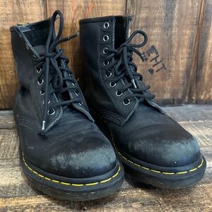 Dr. Martens Boots Air Wair 11822 Mens 6 US 5 UK Doc Black Noir Combat Punk